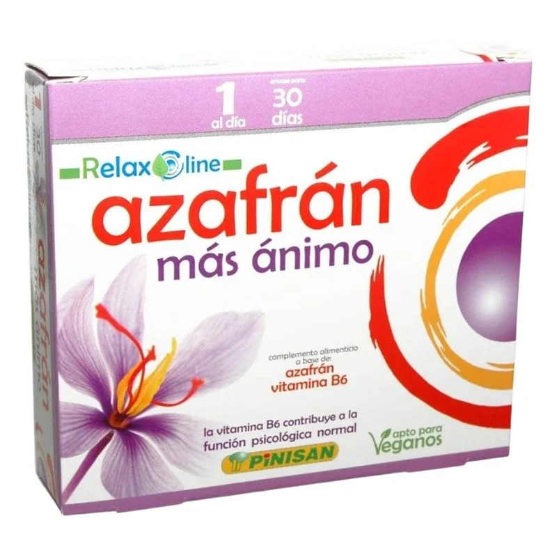 Relaxline Azafrán Más Ánimo 30 cápsulas | Pinisan