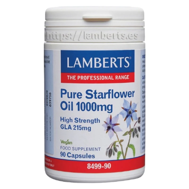 Aceite de Borraja Puro 1000mg 90 Capsulas | Lamberts