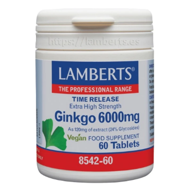 GinKgo Biloba 6000mg Tabletas | Lamberts