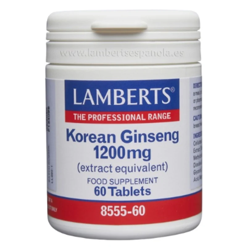 Ginseng Koreano 1200mg 60 Capsulas | Lamberts