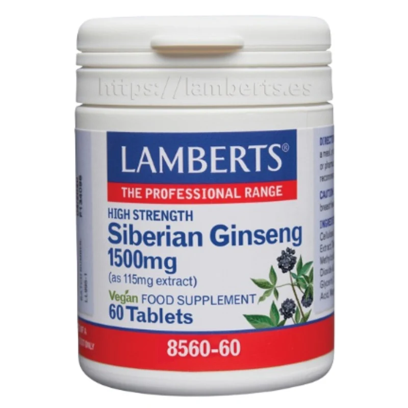 Ginseng Siberiano 1500mg 60 Comprimidos | Lamberts
