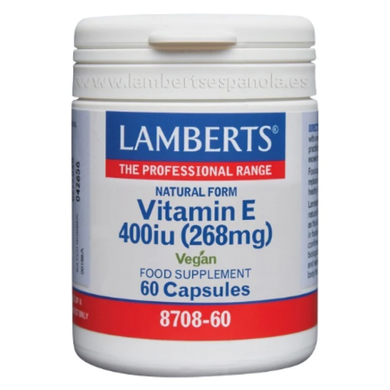 Vitamina E Natural 400UI Capsulas | Lamberts