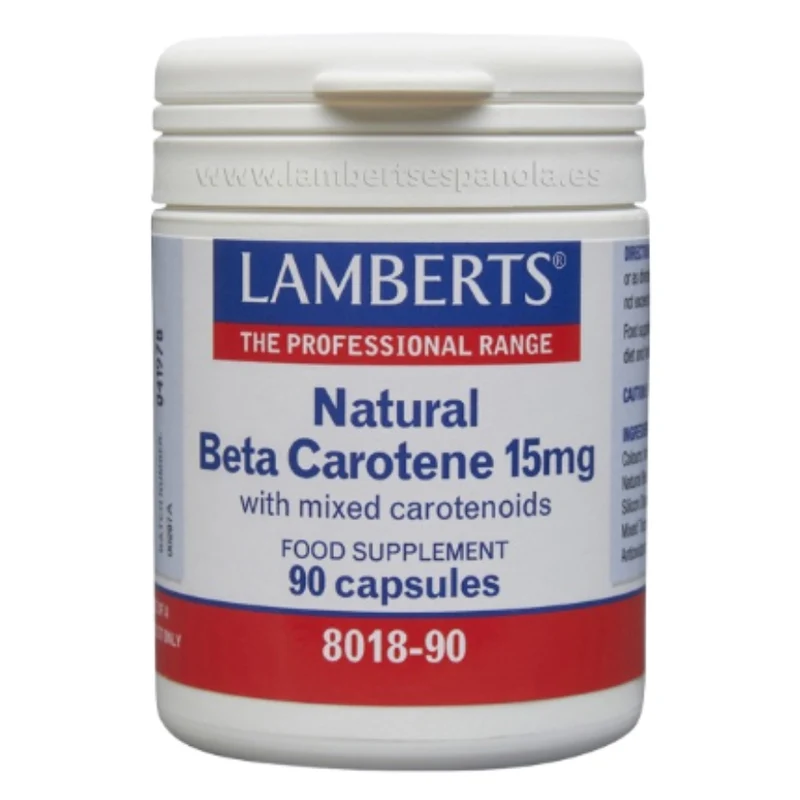 Beta Caroteno Natural 15 mg 90 Capsulas | Lamberts