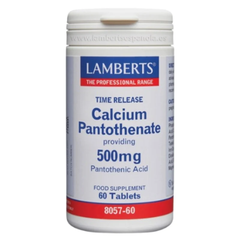 Pantotenato de Calcio 500 mg LS 60 Tabletas | Lamberts
