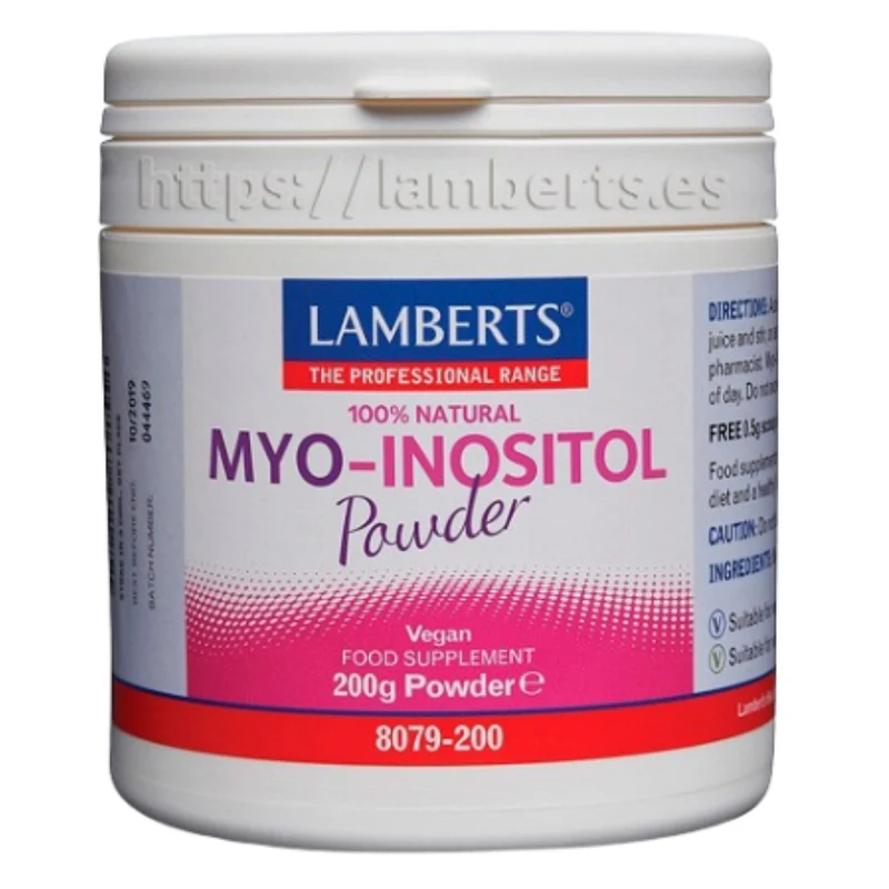 Myo Inositol en Polvo 200 gr | Lamberts