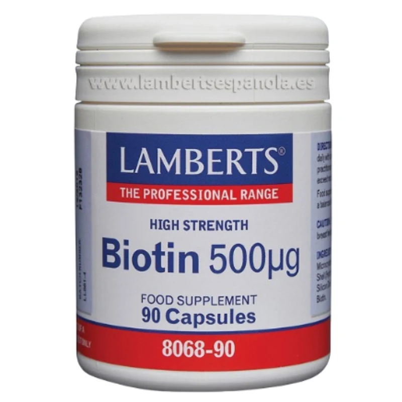 Biotina 500 µg 90 Capsulas | Lamberts