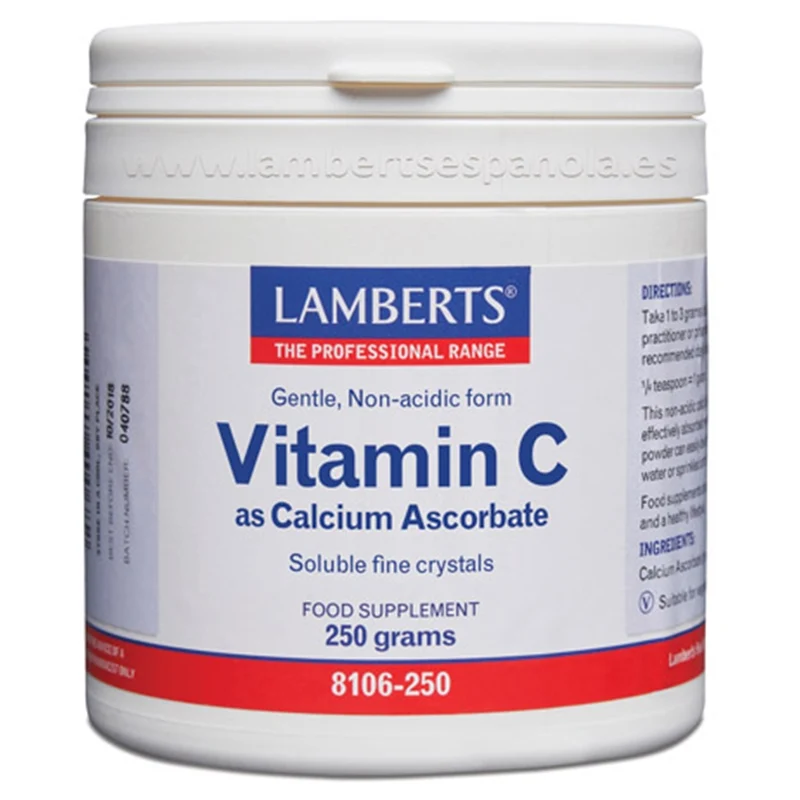 Ascorbato de Calcio 250 gr | Lamberts