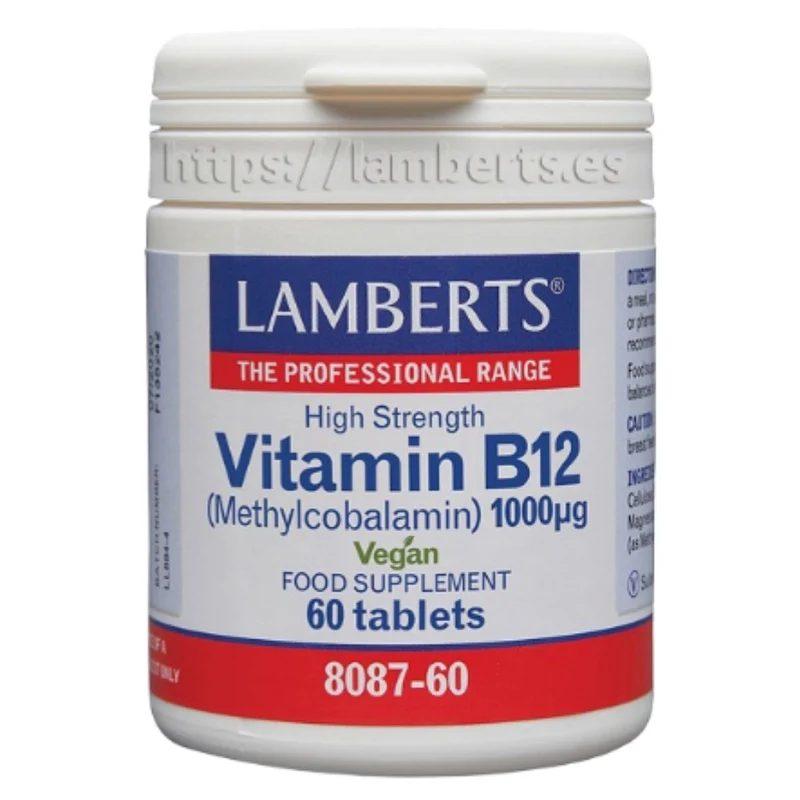 Vitamina B12 1000 µg 60 Tabletas | Lamberts