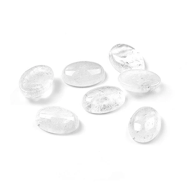 Cabujón Oval de Cristal de Roca