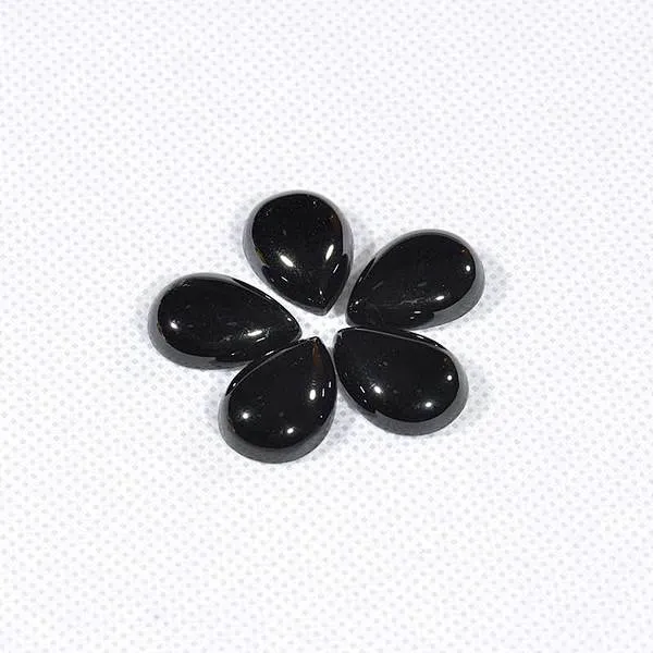 Cabujón Gota de Obsidiana Negra