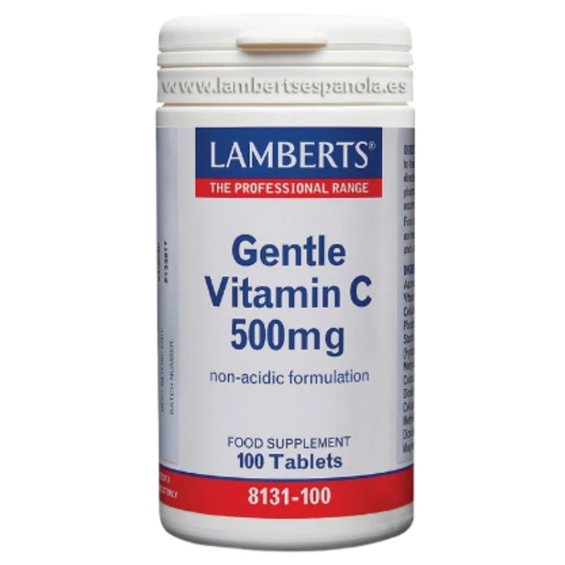 Gentle Vitamina C 500 mg 100 Tabletas | Lamberts