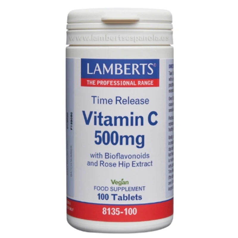 Vitamina C 500 mg LS con Bioflavonoides y Escaramujo | Lamberts