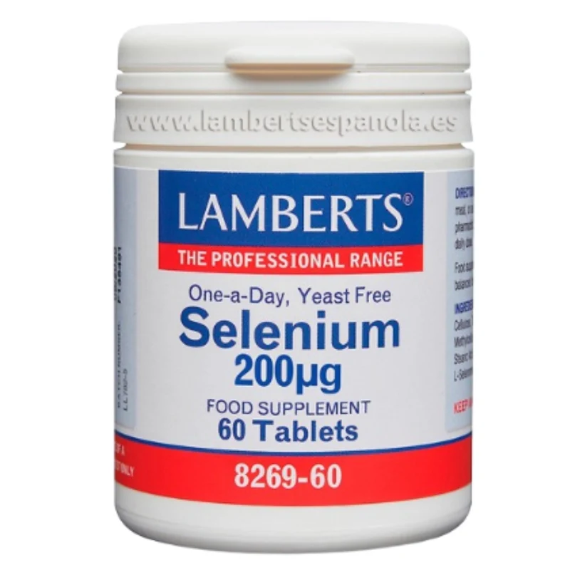 Selenio 200 µg 60 Tabletas | Lamberts