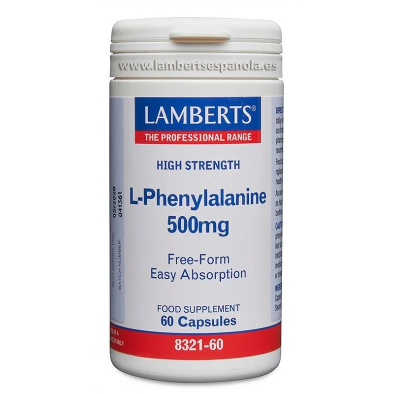 L Fenilalanina 500 mg 60 Capsulas | Lamberts