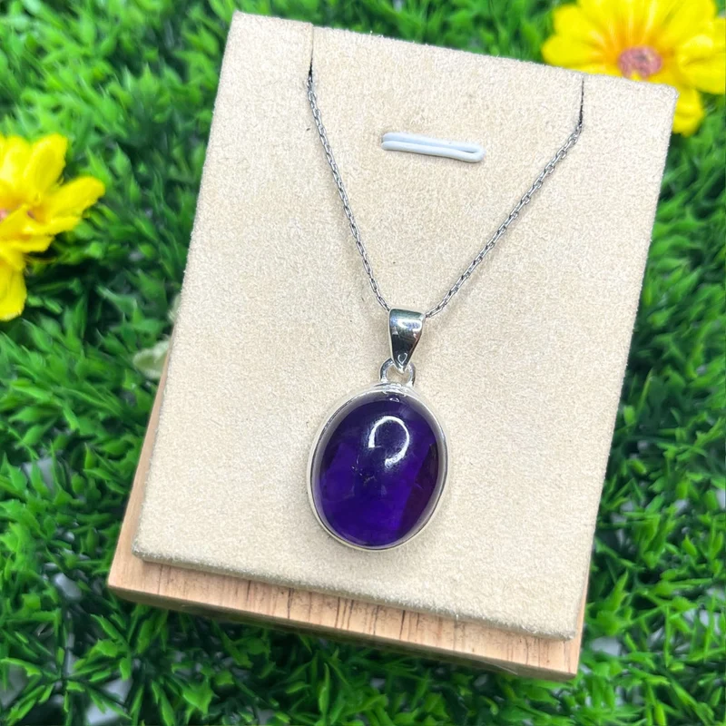 Colgante de Amatista de Plata #16