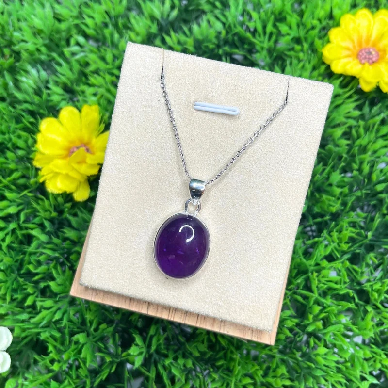 Colgante de Amatista de Plata #29