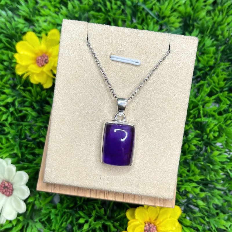Colgante de Amatista de Plata #7