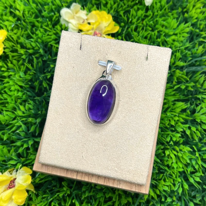 Colgante de Amatista de Plata #1