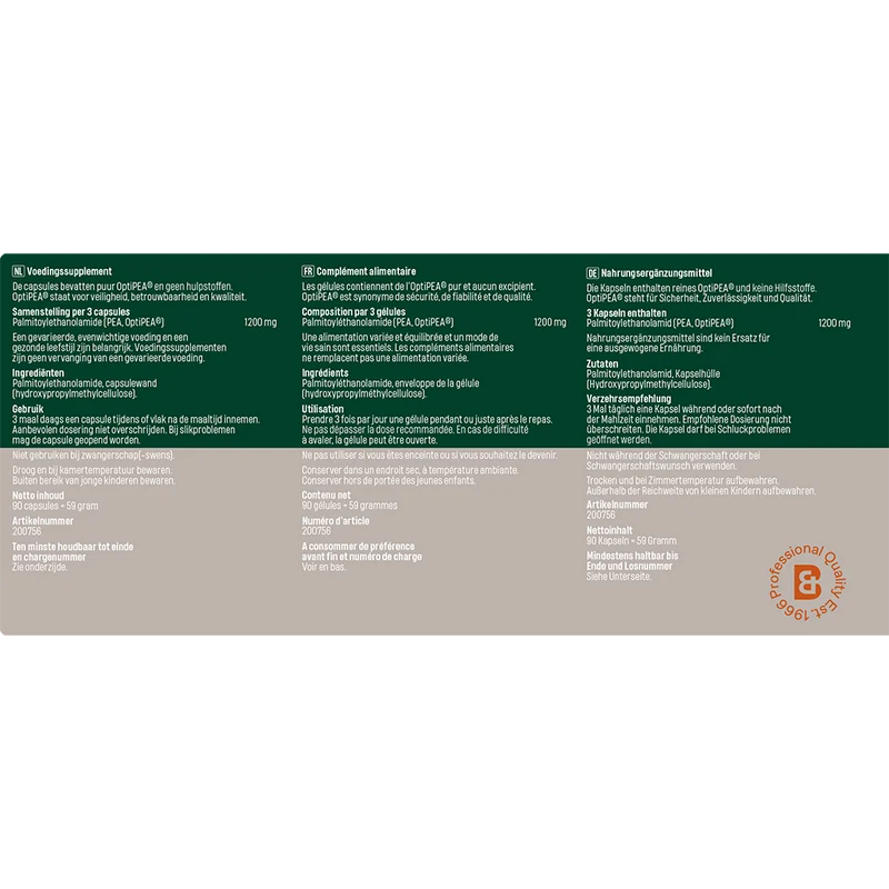 PEA 400 mg 90 Capsulas | Bonusan
