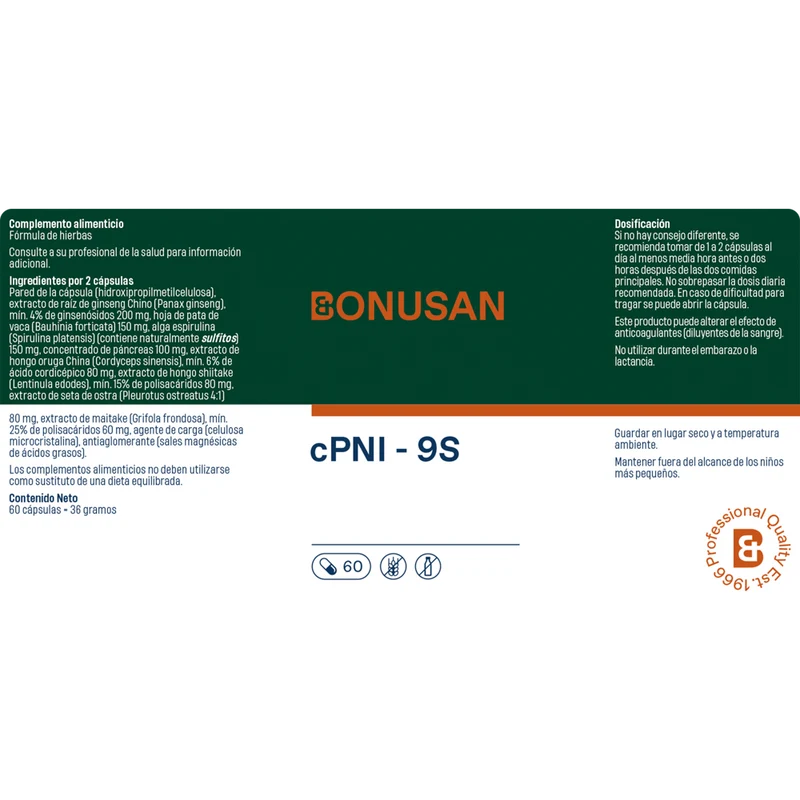 CPNI 9S 60 Cápsulas | Bonusan