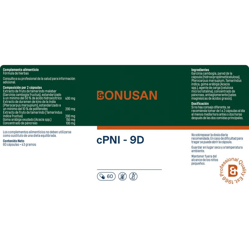 CPNI 9D 60 Cápsulas | Bonusan