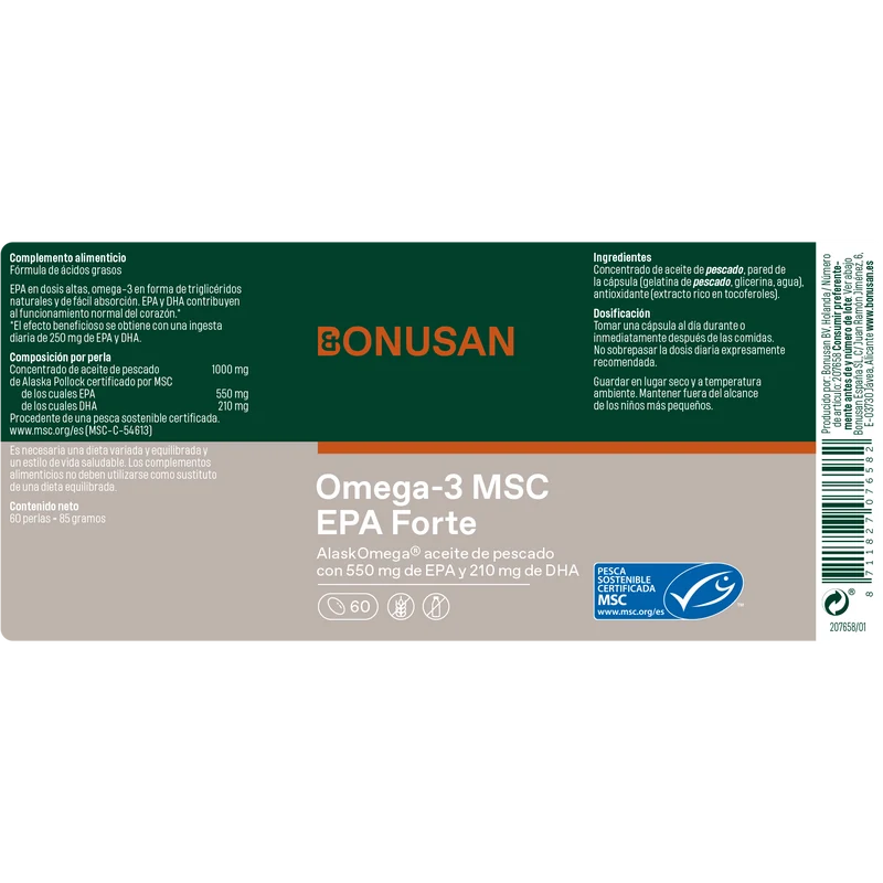 Omega3 MSC EPA Forte 30 Capsulas | Bonusan