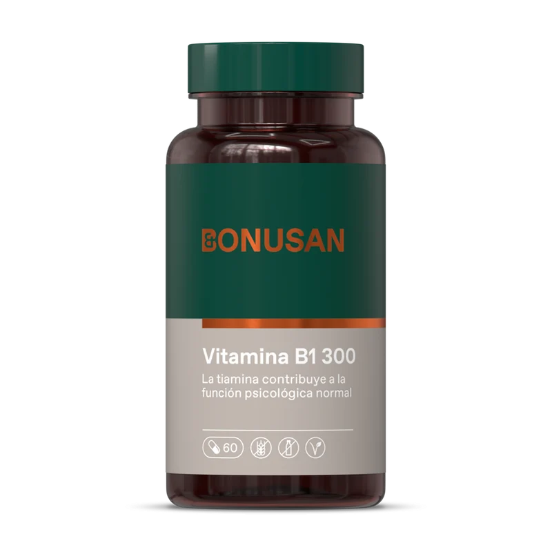 Vitamina B1 Tiamina 60 cápsulas | Bonusan