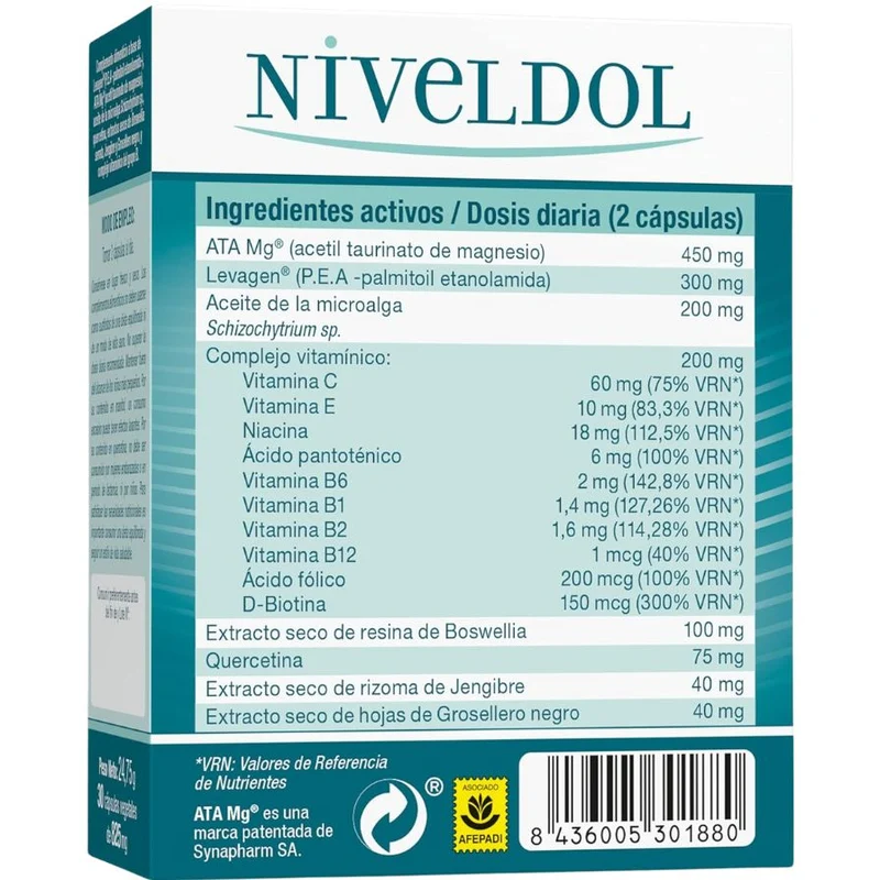 Niveldol 30 cápsulas | Tongil