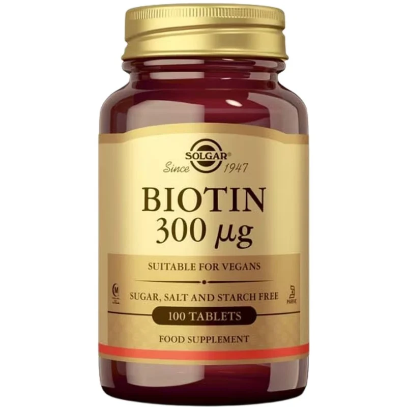 Biotin 300 µg 100 Comprimidos | Solgar