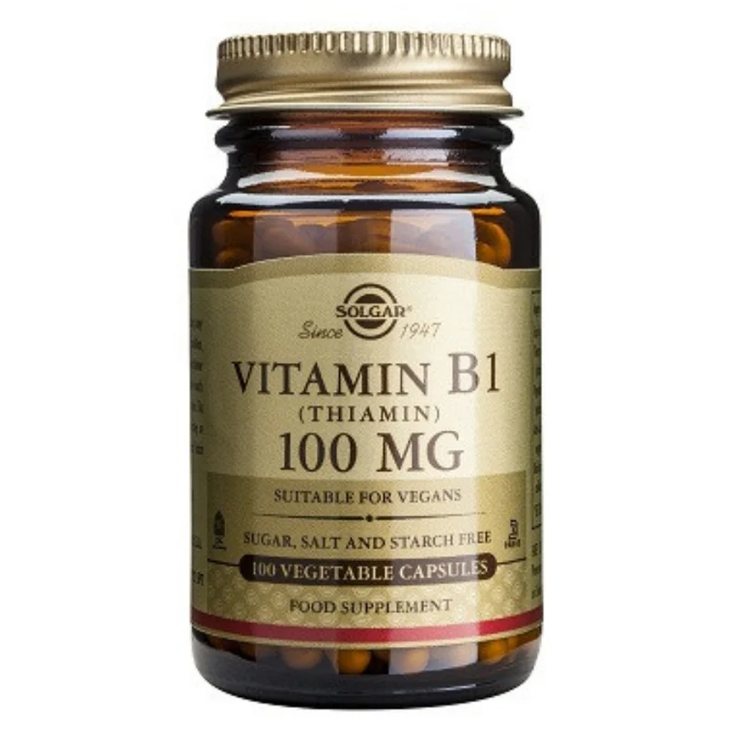 Vitamina B1 100 Mg (Tiamina) 100 Capsulas | Solgar