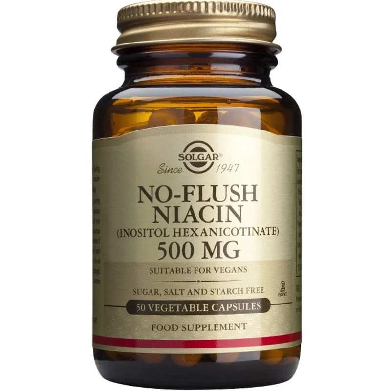 No Flush Niacin 500 Mg 50 Capsulas | Solgar
