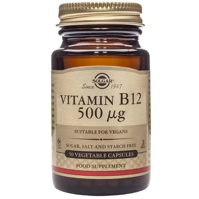 Vitamin B12 500 µg 50 Capsulas | Solgar