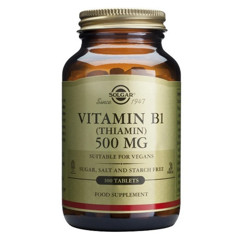 Vitamina B1 500 Mg (Tiamina) 100 Comprimidos | Solgar