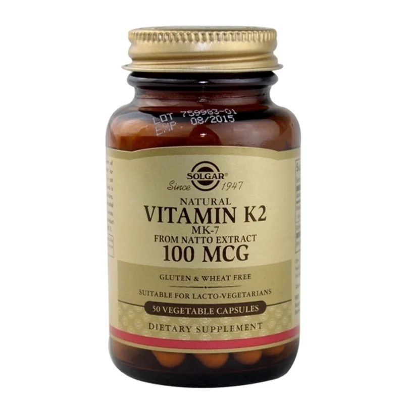 Vitamin K2 100 µg 50 Capsulas | Solgar