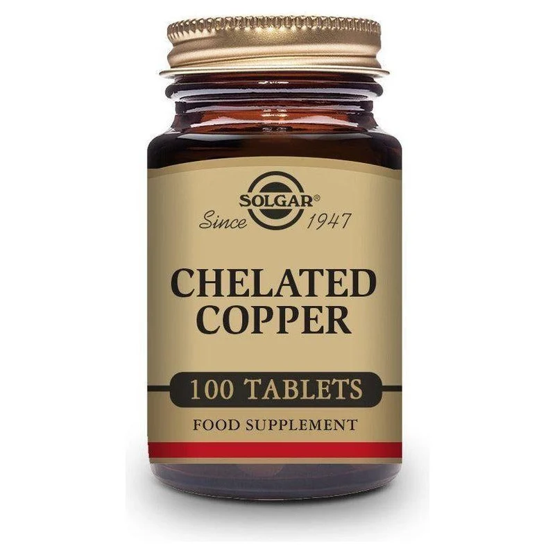Chelated Copper 100 Comprimidos | Solgar