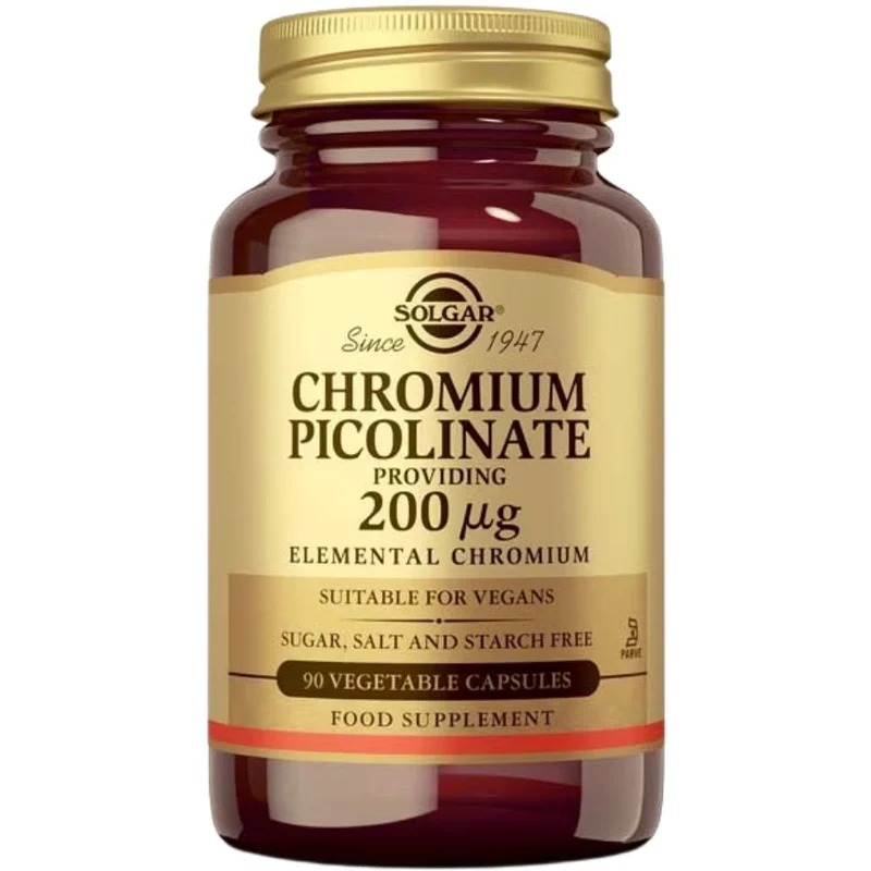 Chromium Picolinate 200 µg | 90 Capsulas | Solgar
