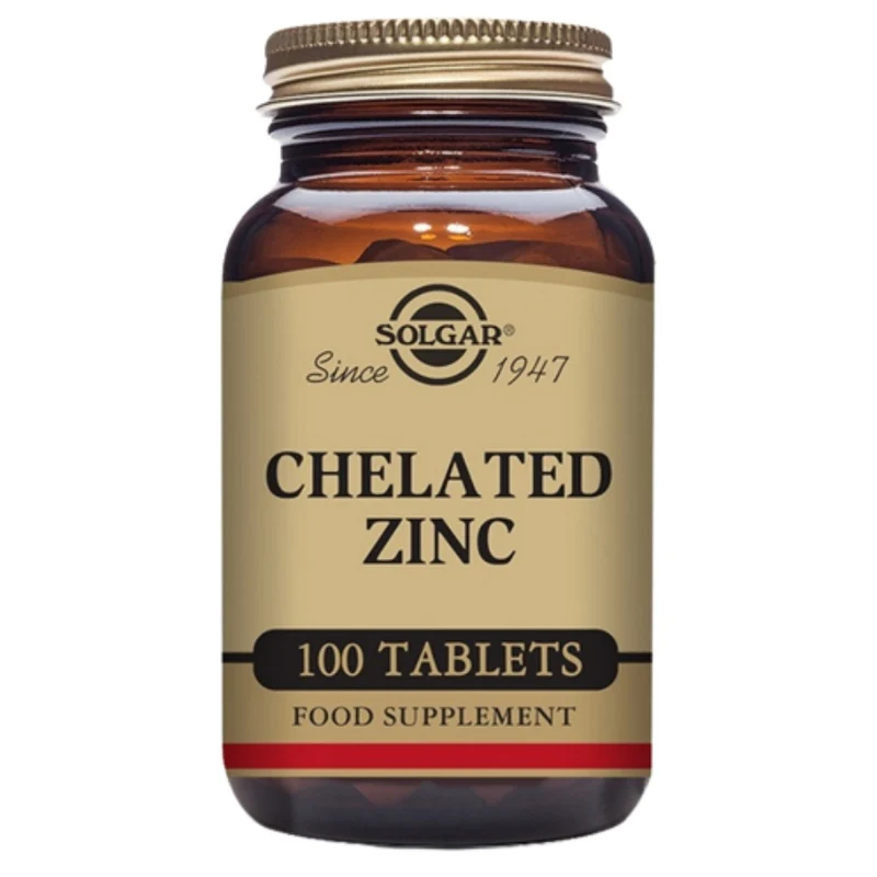 Chelated Zinc 100 Comprimidos | Solgar
