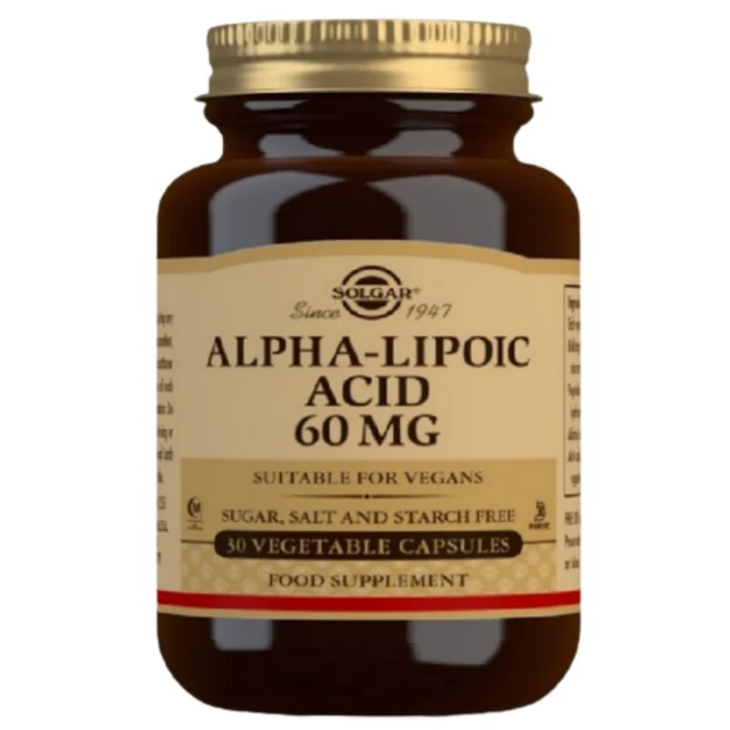 Alpha Lipoic Acid 60 Mg 30 Capsulas | Solgar