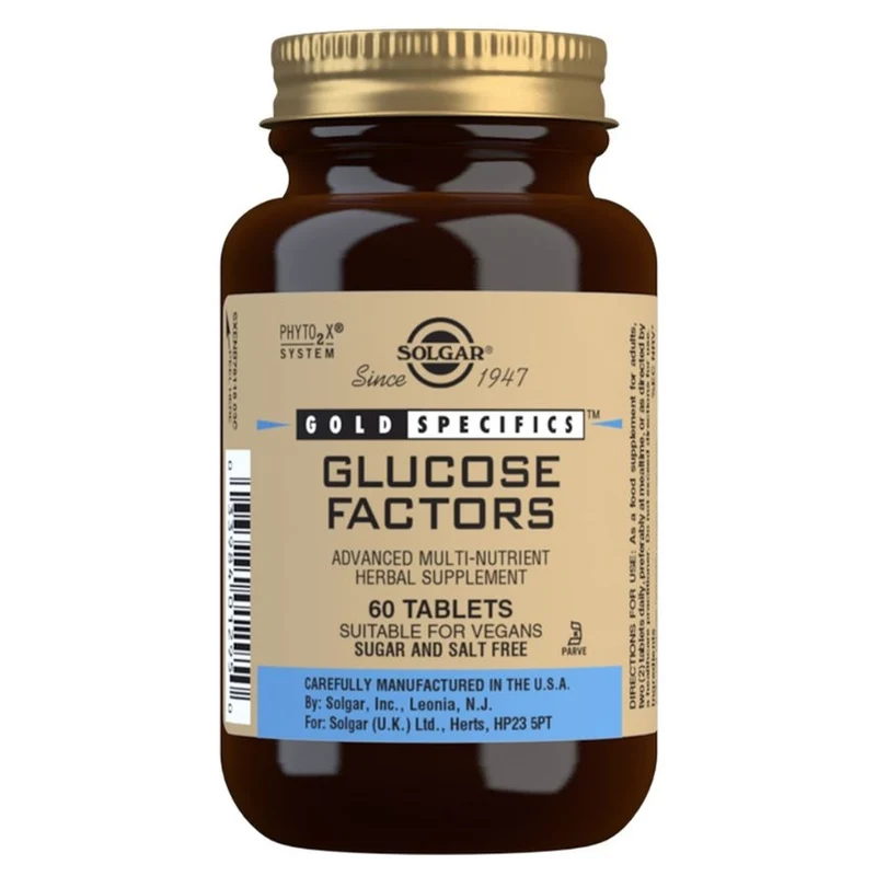 Gold Specifics Glucose Factors 60 Comprimidos | Solgar