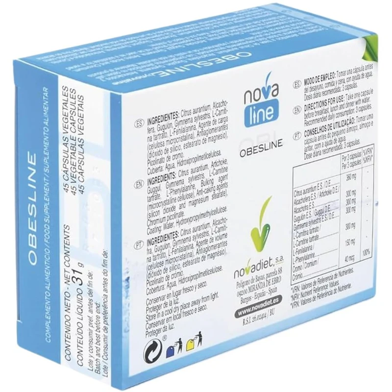Obesline 45 cápsulas | Novadiet