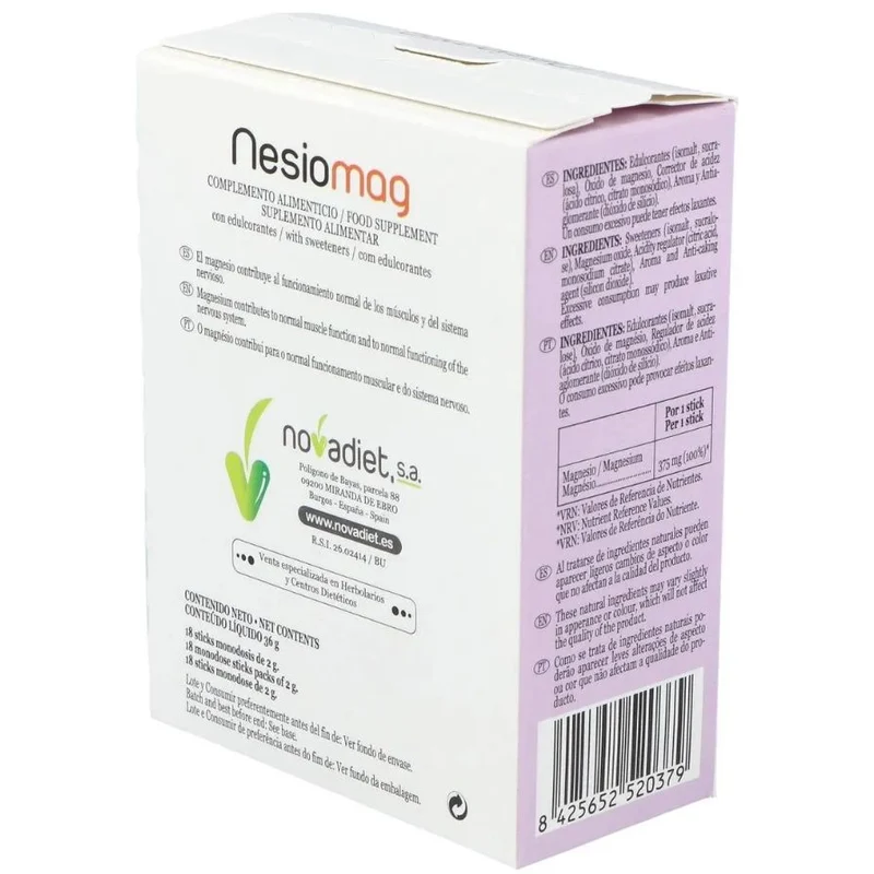 Nesiomag 18 sticks | Novadiet