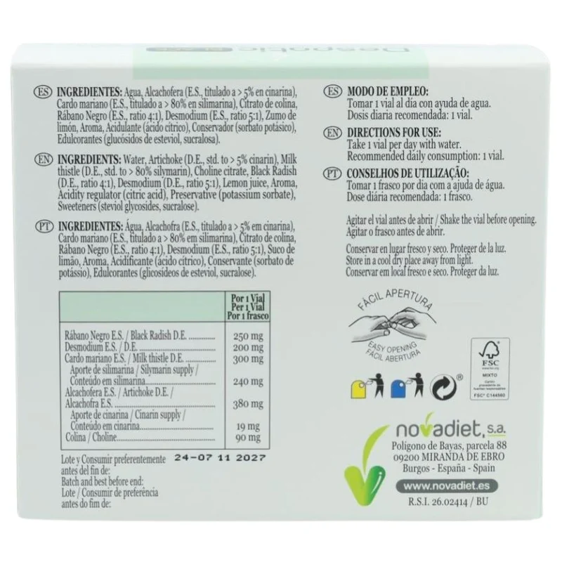 Despatic Black 20 viales | Novadiet