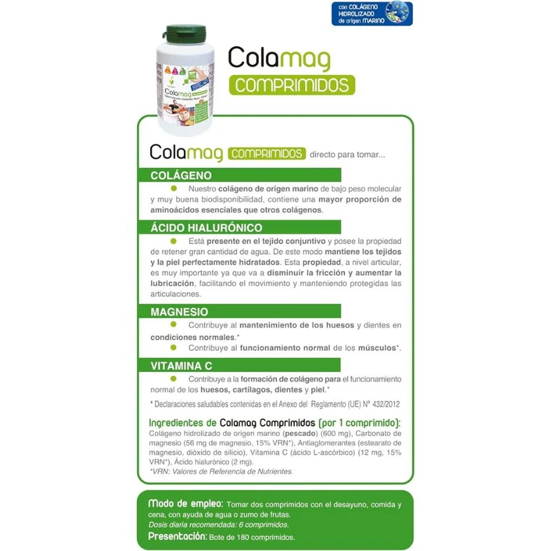 Colamag 180 comprimidos | Novadiet
