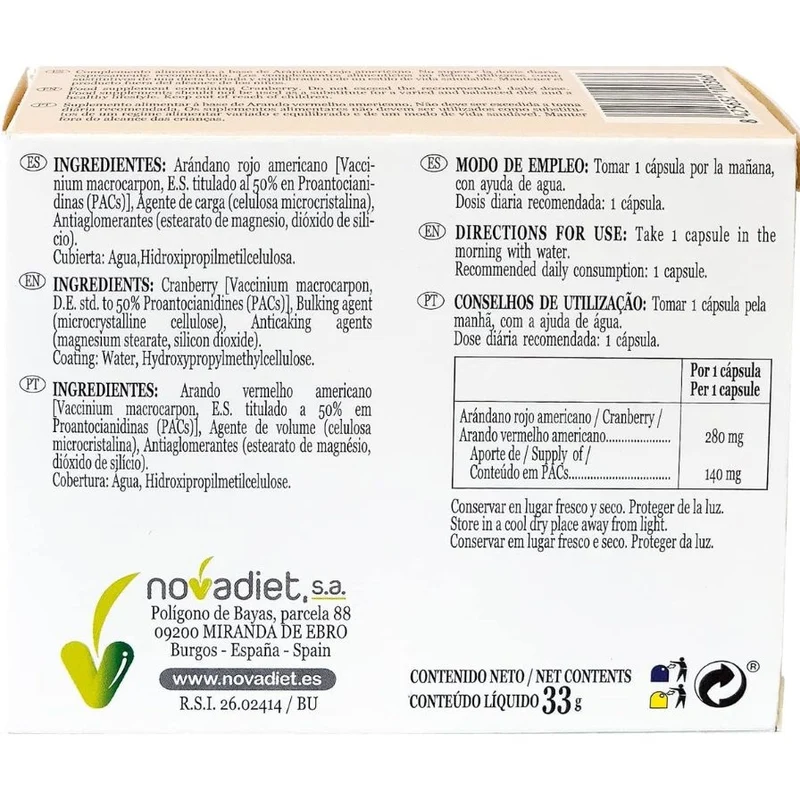 Cisnova Plus 60 cápsulas | Novadiet