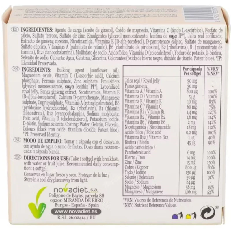 Vitalmas Multi 30 cápsulas | Novadiet