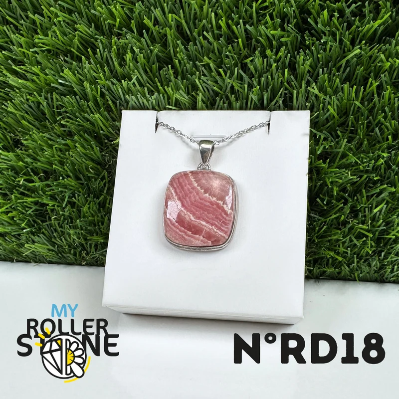 Colgante de Plata Rodocrosita #18