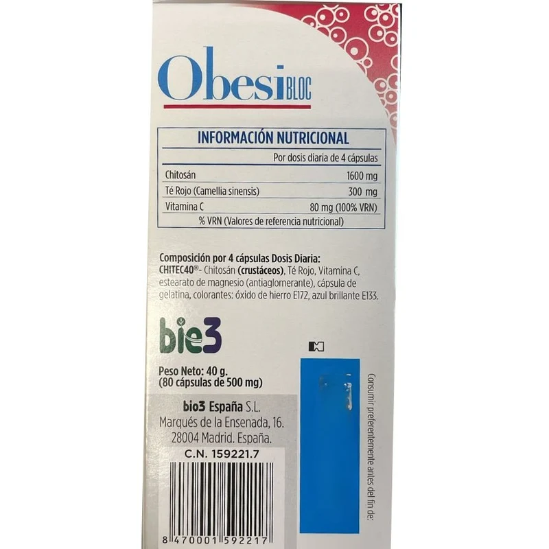 Bie3 Chitosan 80 Capsulas | Bio3