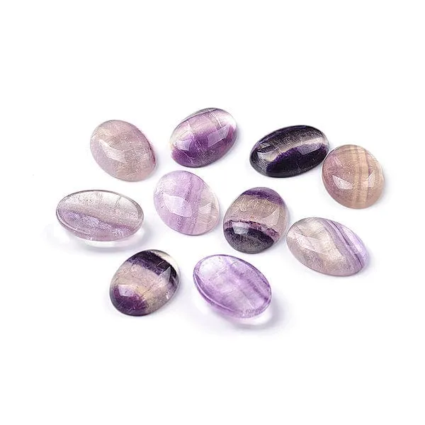 Cabujón Oval Fluorita Violeta