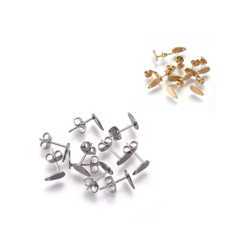 Pendientes de acero inoxidable con forma de gota
