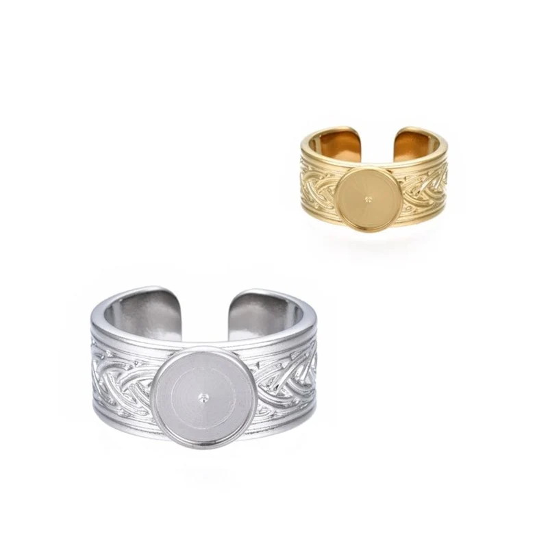 Porta Anillos Cabujón Redondo Acero Inoxidable 304